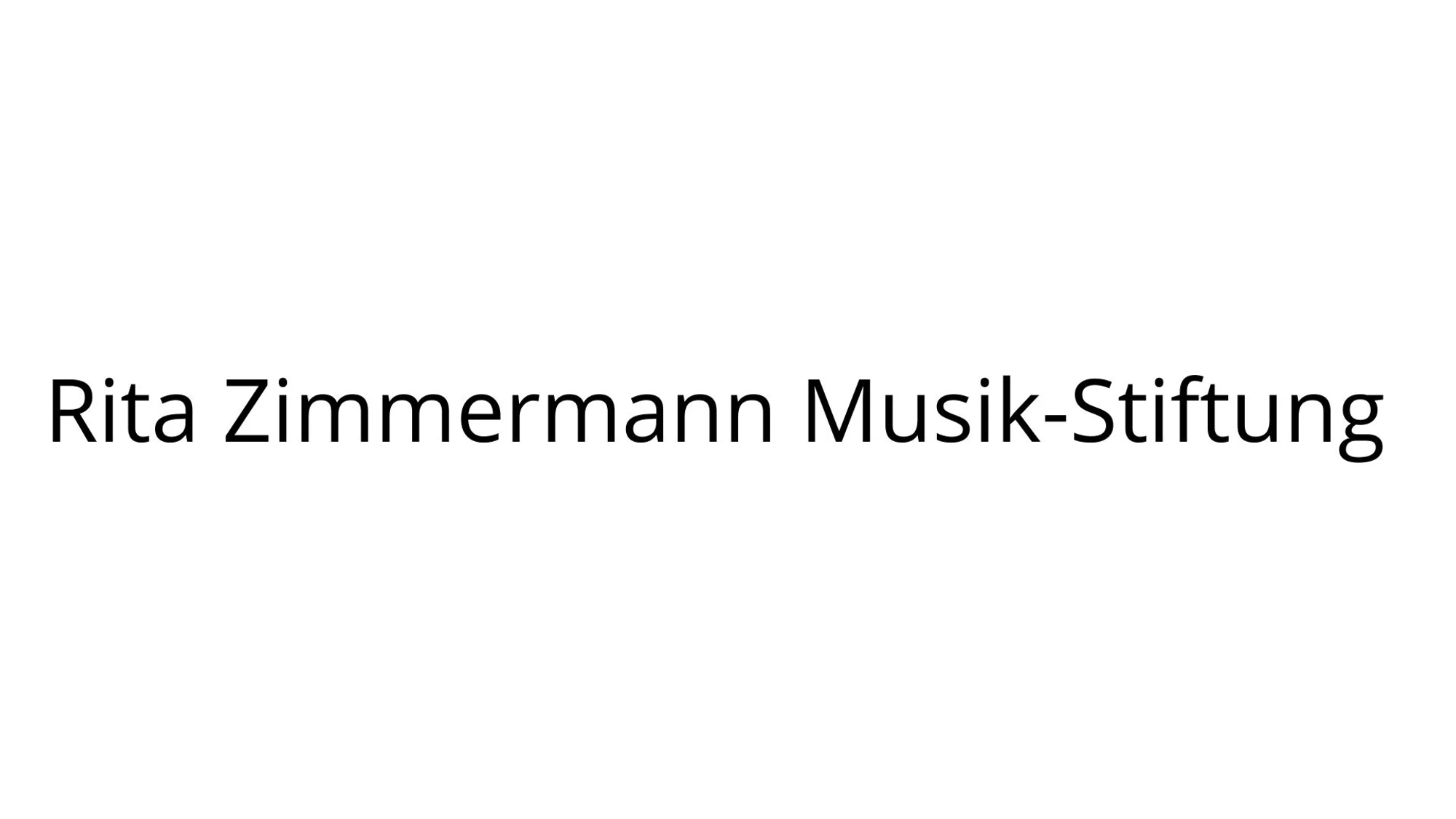 Rita Zimmermann Musik-Stiftung